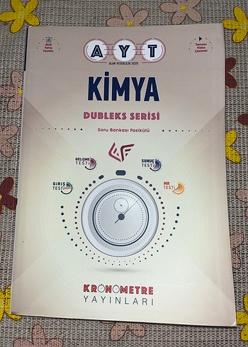Kronometre Yayınları AYT Kimya Soru Bankası