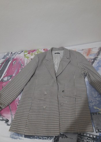 Düğmeli Bej Kadın Kumaş Pantolon - Görsel 6