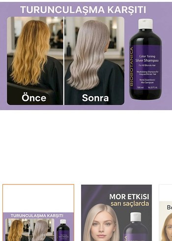 Palette 10-1 Gümüş Saç Boyası ve mor  Şampuan seti - Görsel 7