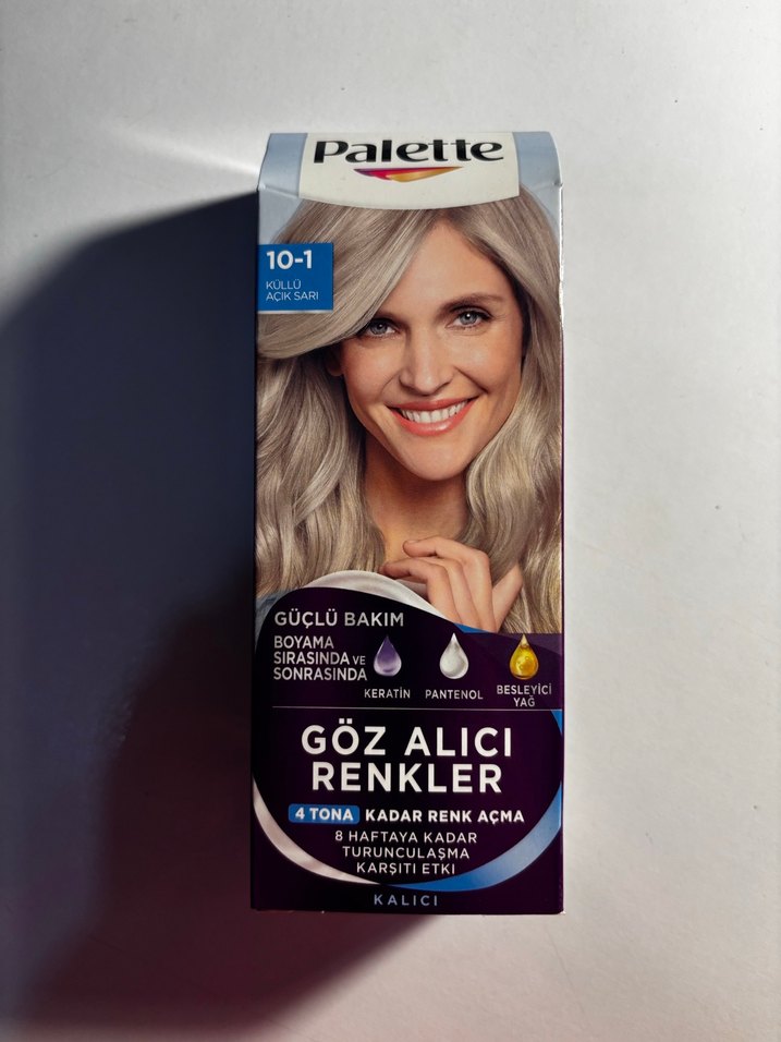 Palette 10-1 Gümüş Saç Boyası ve mor  Şampuan seti - Görsel 5