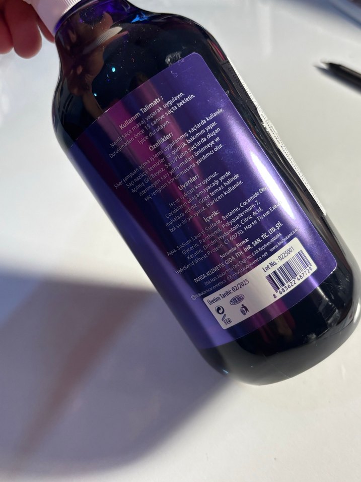 Palette 10-1 Gümüş Saç Boyası ve mor  Şampuan seti - Görsel 2