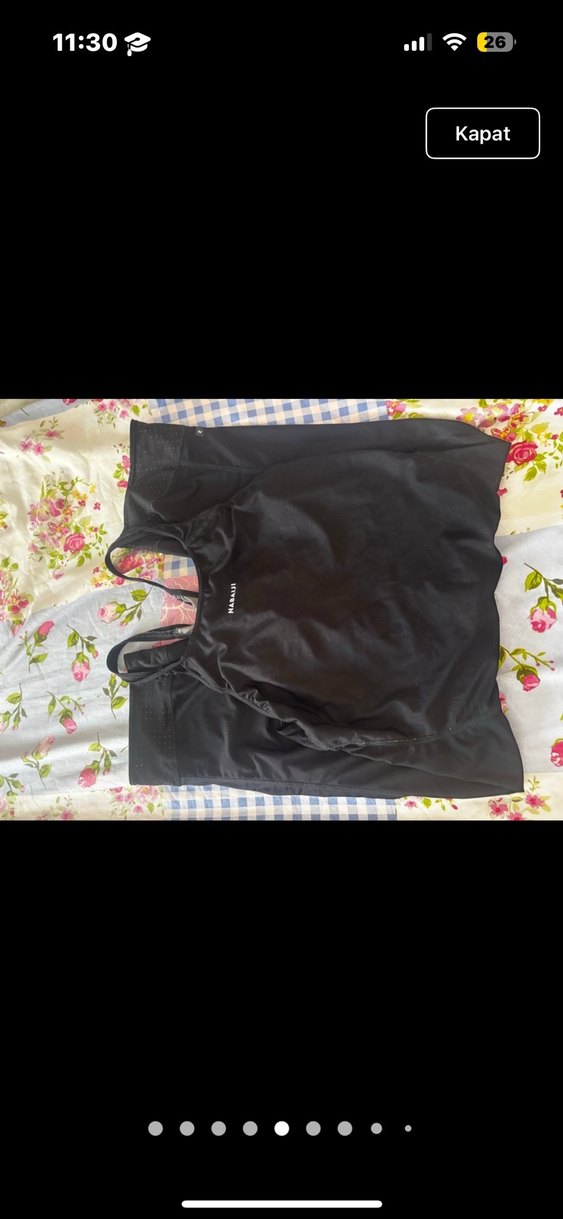 NABAIJI Siyah Kadın Yüzücü Şortu - Kamyleon Geol 500 - Görsel 4