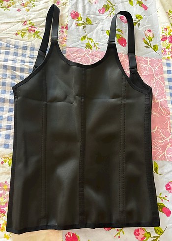 Ayarlanabilir Siyah Lateks Korse, 7 Çelik Balenli - Görsel 5