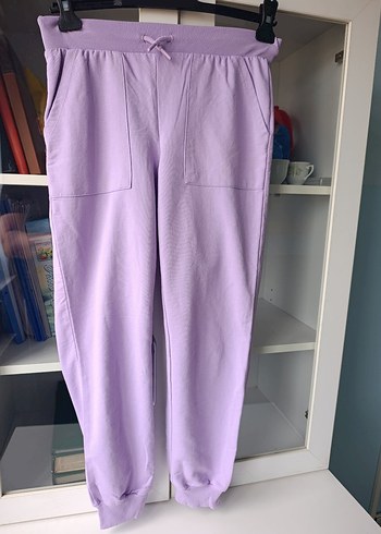 Mor Pastel Nakışlı Kadın eşofman altı - Görsel 6