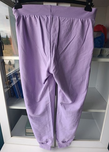 Mor Pastel Nakışlı Kadın eşofman altı - Görsel 2