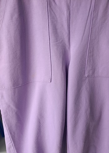 Mor Pastel Nakışlı Kadın eşofman altı - Görsel 5