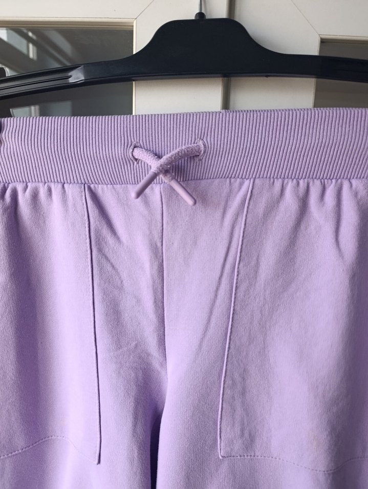 Mor Pastel Nakışlı Kadın eşofman altı - Görsel 4