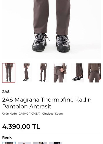 2 AS Kadın Magrana Outdoor Pantolonu, Normal Boy, Haki renk - Görsel 8