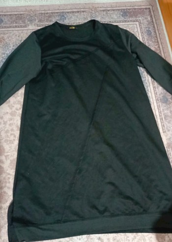 Siyah Uzun Kollu Salaş Kadın Tunik - Görsel 2