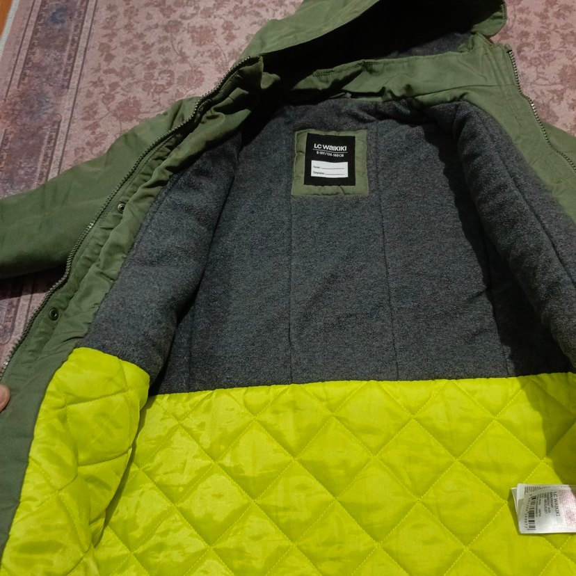 Erkek Çocuk Yeşil Fermuarlı Street Wear Mont - Görsel 3