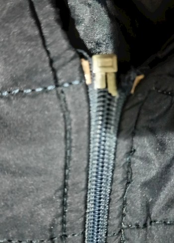 Kadın lacivertUzun Mont Kürklü Kapüşonlu - Görsel 2