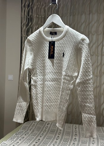 Beyaz Polo Ralph Lauren Örgü Kadın Kazak