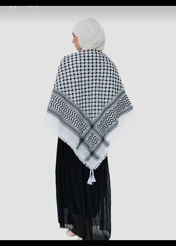 Püsküllü Keffiyeh Puşi Orijinal 140×140 - Görsel 3