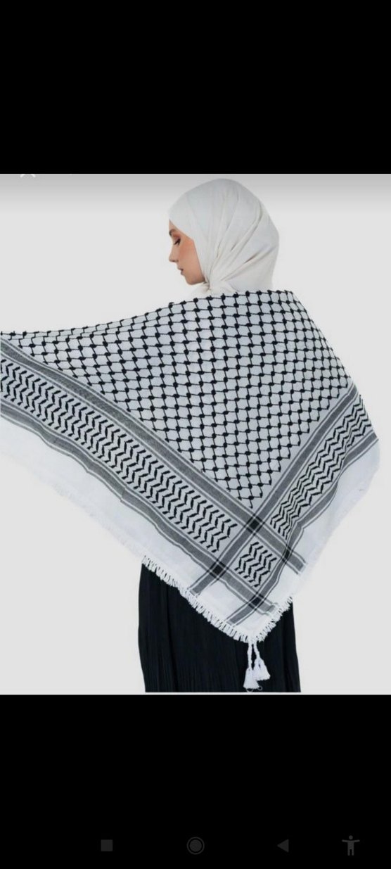 Püsküllü Keffiyeh Puşi Orijinal 140×140 - Görsel 2