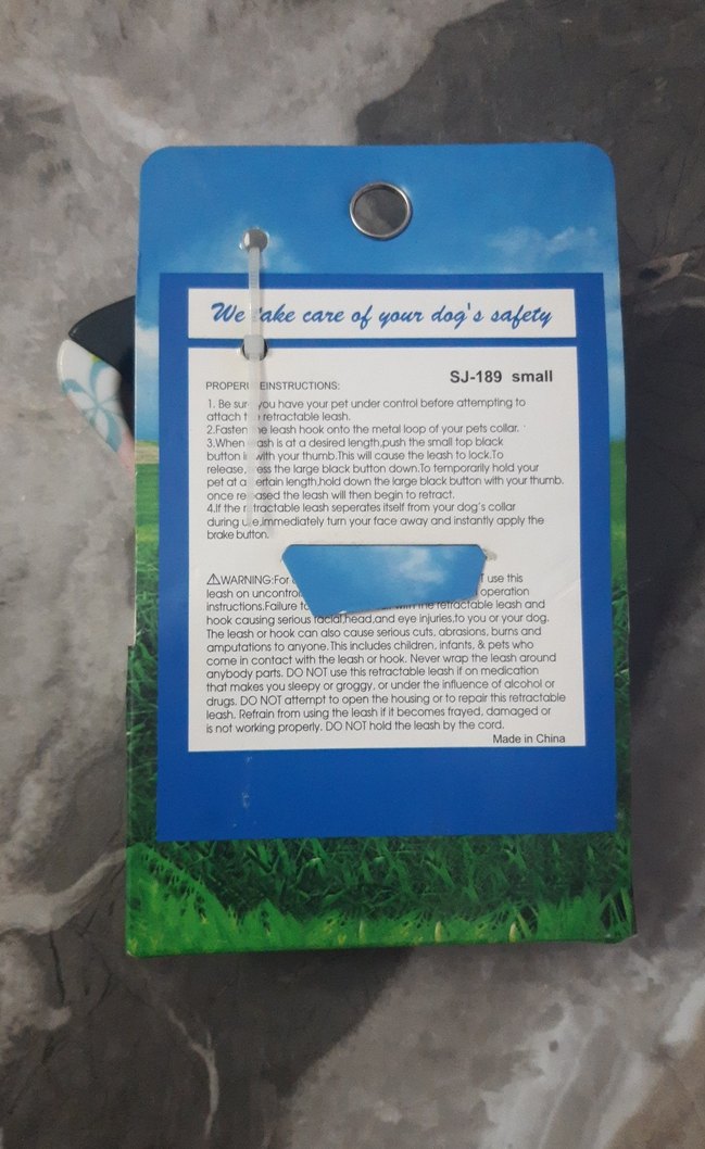Çiçek Desenli Çok Renkli Otomatik Köpek Gezdirme Kayışı - Görsel 2