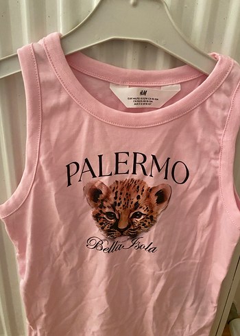 Kız Çocuk Pembe Baskılı Pamuklu Atlet