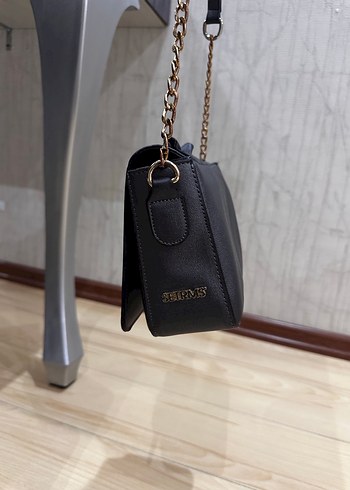 Setrems gri Deri Fırfırlı Kadın Çanta - Görsel 2