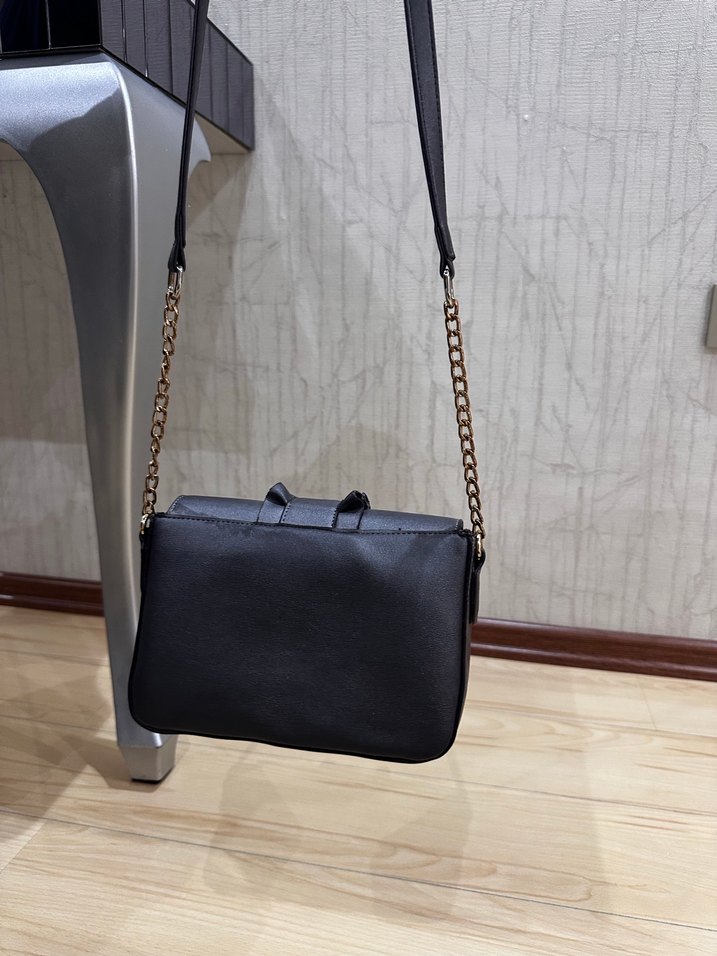 Setrems gri Deri Fırfırlı Kadın Çanta - Görsel 3