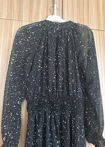 Kadın Siyah Uzun Piliseli Elbise - Görsel 4