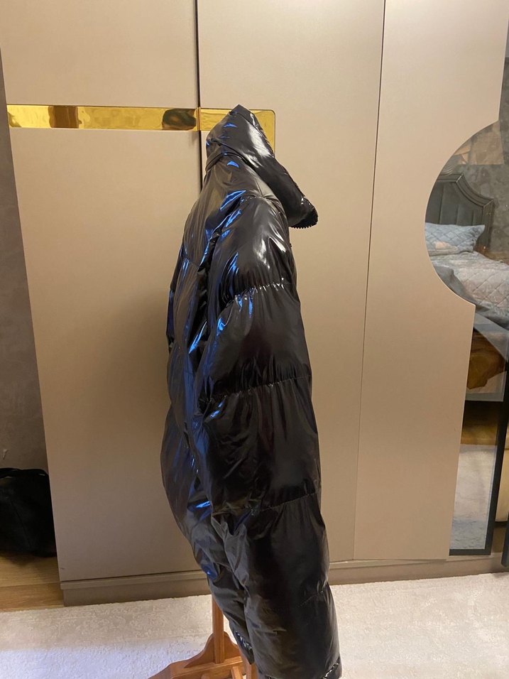 Erkek şişme parlak mont - Görsel 2