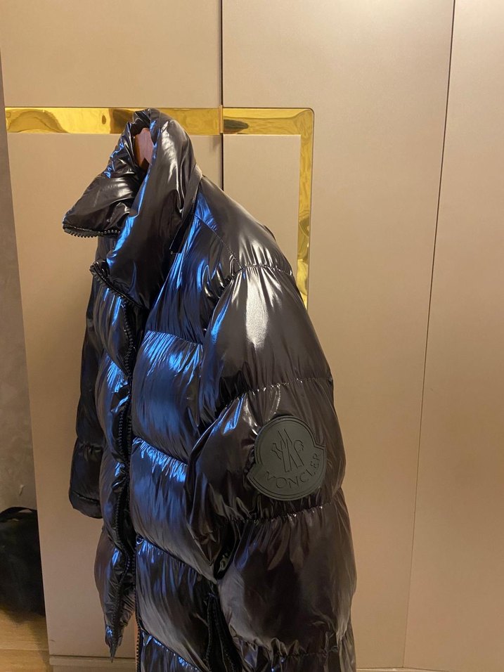 Erkek şişme parlak mont - Görsel 4