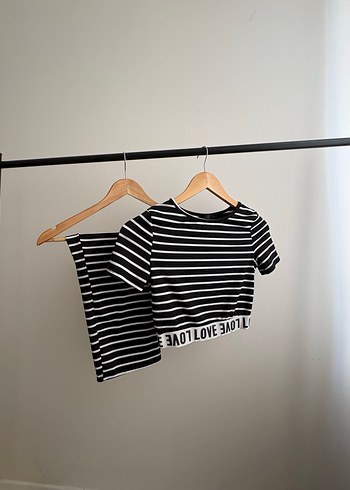 Siyah Çizgili ikili takım - Görsel 2