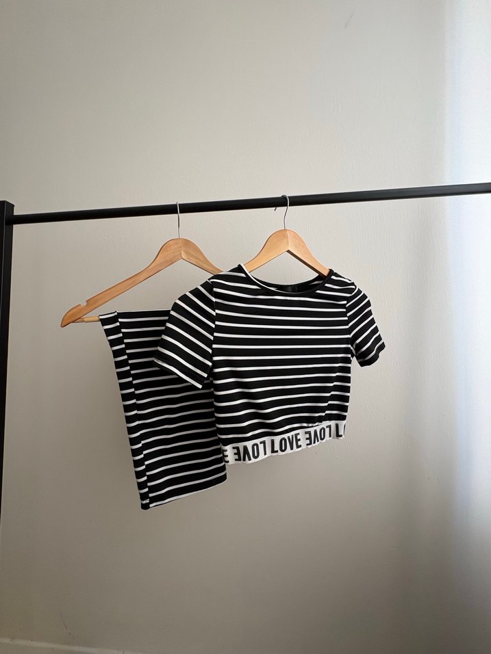 Siyah Çizgili ikili takım - Görsel 2