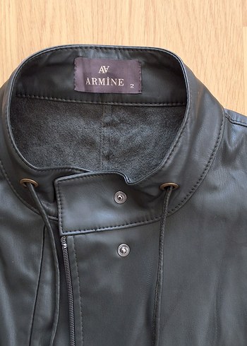 Armine Kadın koyu yeşil Deri Biker Ceket( kap )