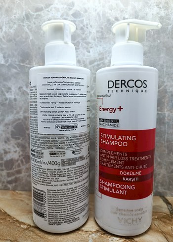 Vichy Dercos Energy+ Saç Dökülmesine Karşı Şampuan 400ml