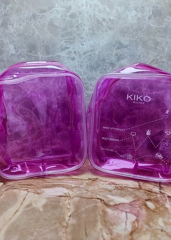 Parlak Mor KIKO Makyaj Çantası