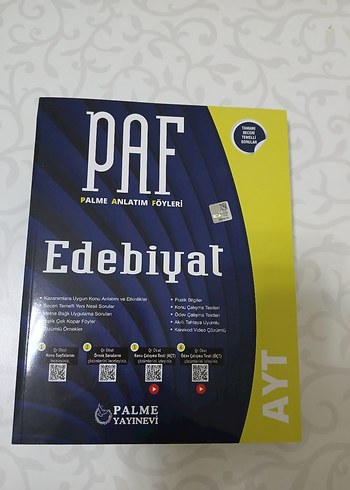 PAF Edebiyat AYT Anlatım Föyleri