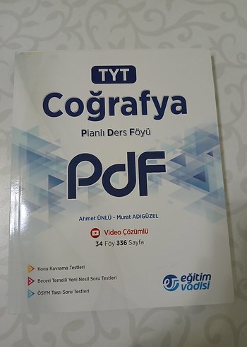 TYT Coğrafya Planlı Ders Föyü PDF 336 Sayfa