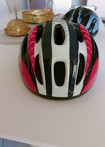 Renkli Baskılı Biker Bisiklet Kaskı - Görsel 2