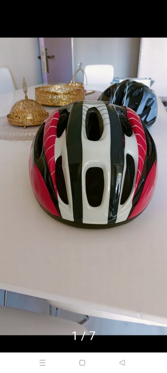 Renkli Baskılı Biker Bisiklet Kaskı - Görsel 2