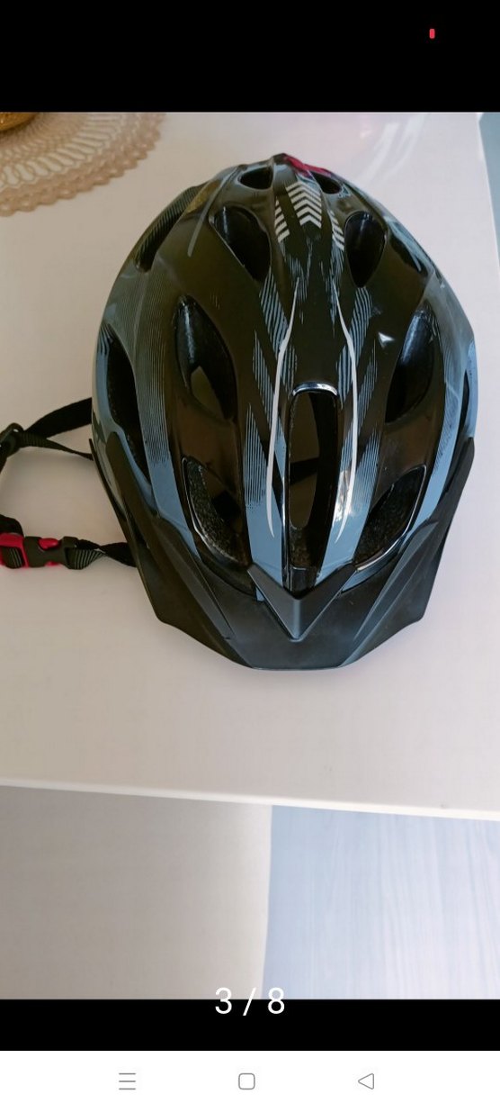 Siyah Kask, Kayışlı, Gotik Tarz - Görsel 3