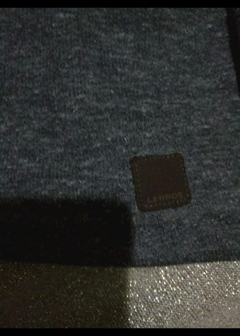 l Beden Gri Düğmeli Erkek Pamuklu Sweatshirt