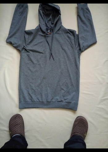 s Beden Gri Kinetix Kapüşonlu Sweatshirt