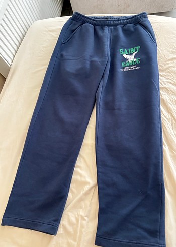 Erkek Lacivert Baskılı Rahat Eşofman - Görsel 2