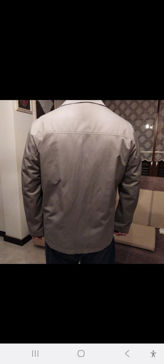 Bej Erkek Fermuarlı Ceket - Görsel 4