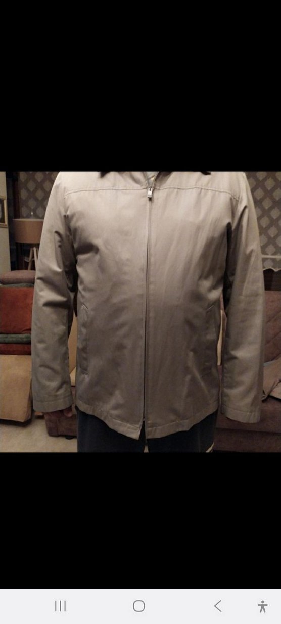 Bej Erkek Fermuarlı Ceket - Görsel 2