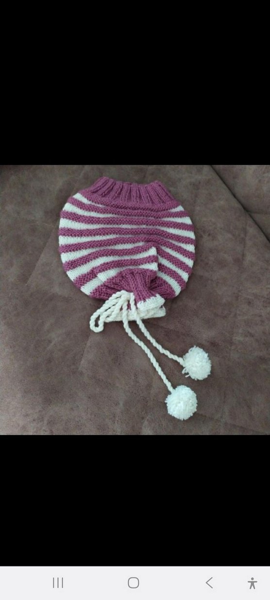 Pembe Çizgili Çocuk Bere - Görsel 2