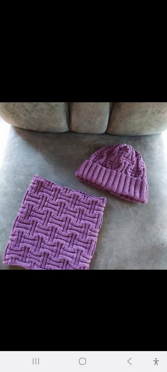 Erkek Midi Gri Örgü Atkı - Görsel 3