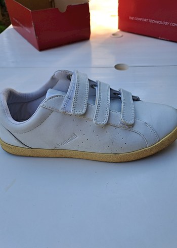 41 Beden erkek Beyaz Cırt Cırtlı Spor Ayakkabı