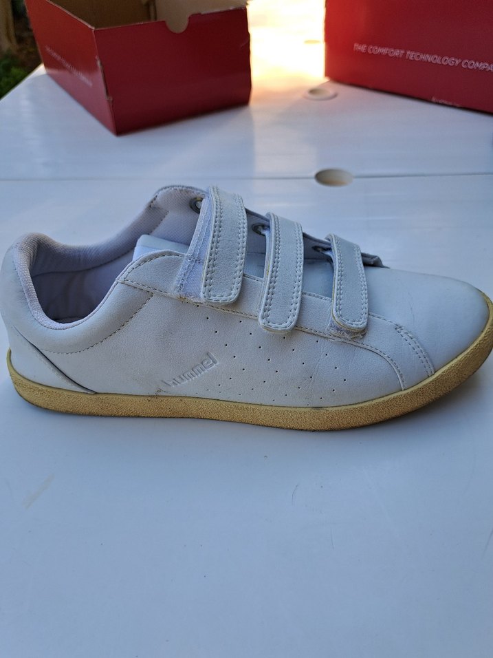 erkek Beyaz Cırt Cırtlı Spor Ayakkabı - Görsel 3