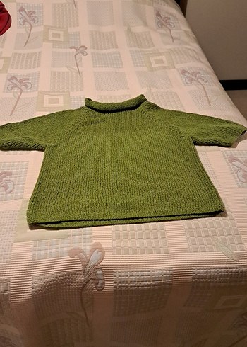 Kadın Haki Renk Boğazlı Triko Kazak - Görsel 5