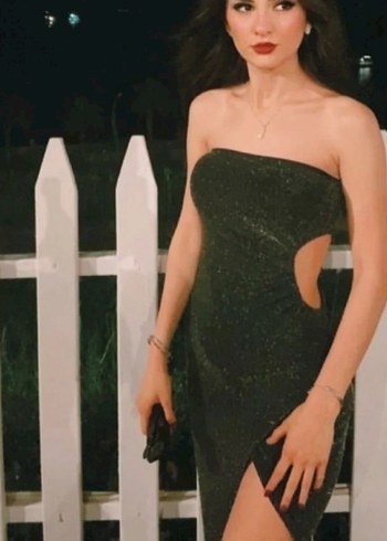 Siyah Straplez Uzun Abiye Elbise - Görsel 2