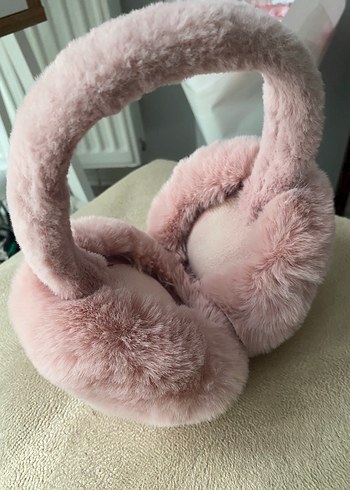 Pembe Peluş Kulaklık - Görsel 2