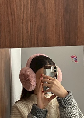 Pembe Peluş Kulaklık - Görsel 5