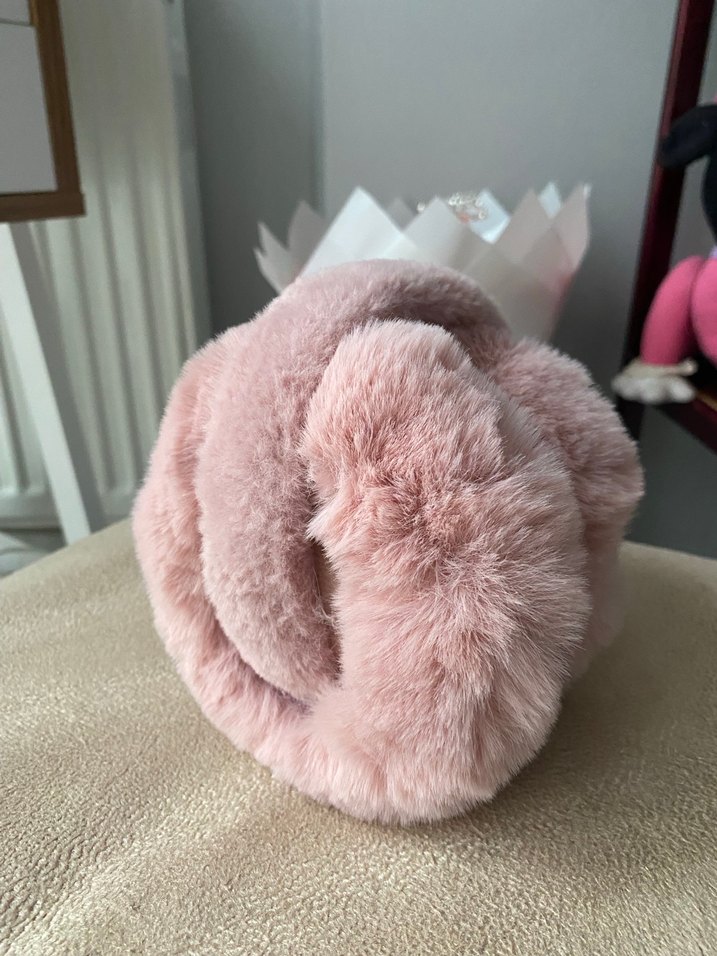 Pembe Peluş Kulaklık - Görsel 4