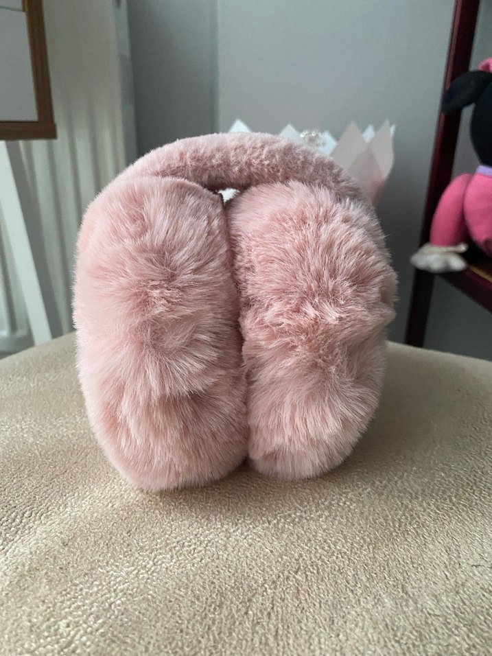 Pembe Peluş Kulaklık - Görsel 3